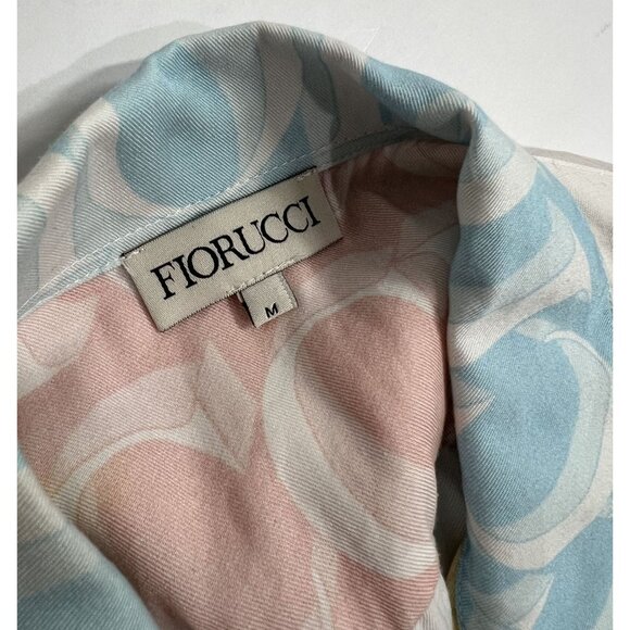 Fiorucci Monogram Bowling Shirt in Orange - Picture 3 of 4